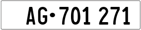 Trailer License Plate